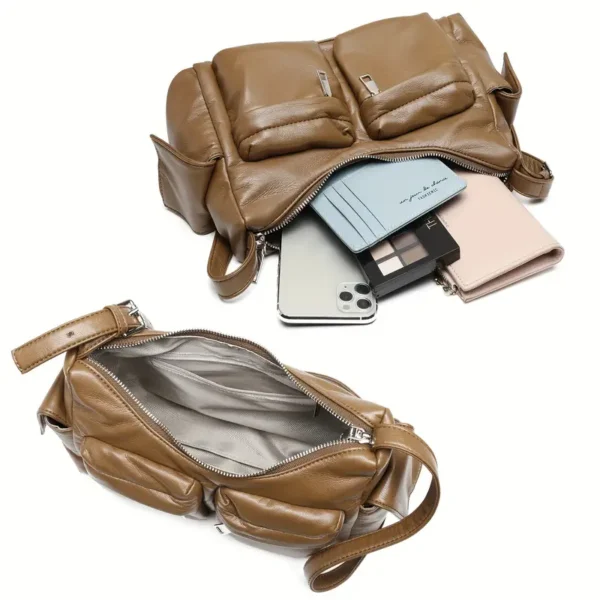 vintage style leather hobo bag