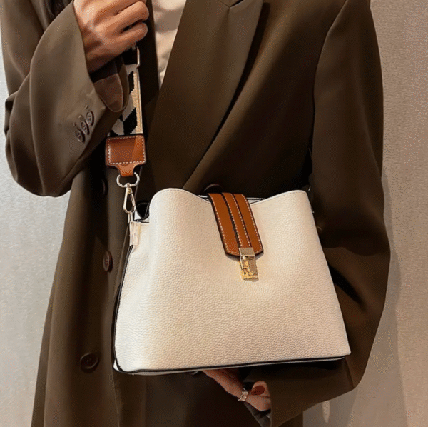 women elegant bucket crossbody bag