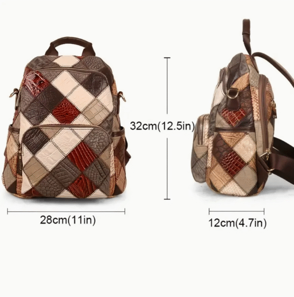 women vintage genuine leather backpack purse