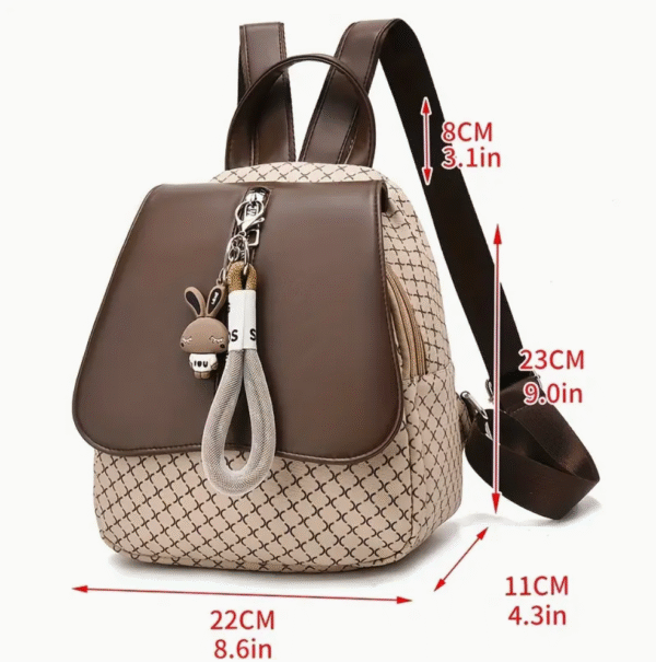 women stylish synthetic leather backpack