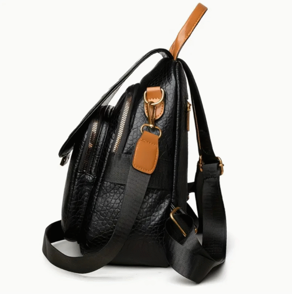 women fashion embossed logo backpack