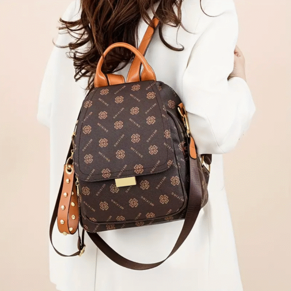 women lightweight floral print backpack