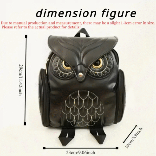 women stylish owl shaped backpack