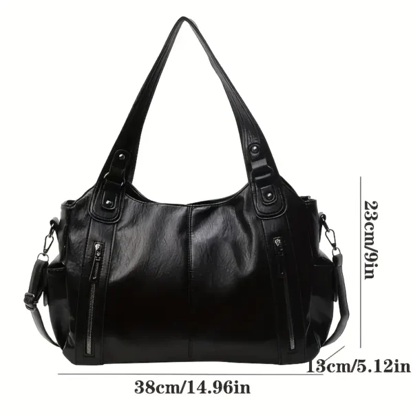 chic vintage inspired large capacity tote bag